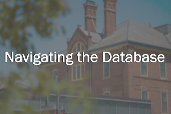 Navigating the database video thumbnail